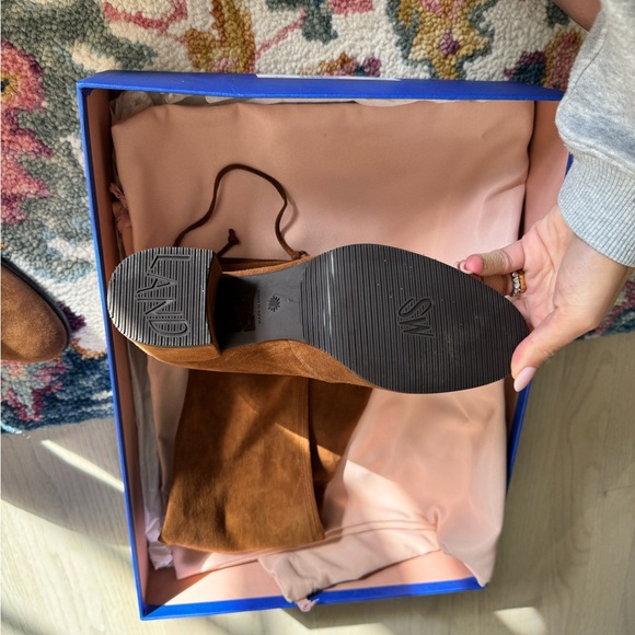 Stuart Whitman Tieland boot in coffee suede size 37.5, worn once - Picture 3 of 5